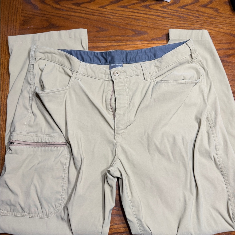 Eddie Bauer Light Beige Casual Chino Pants